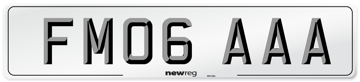 FM06 AAA Number Plate from New Reg